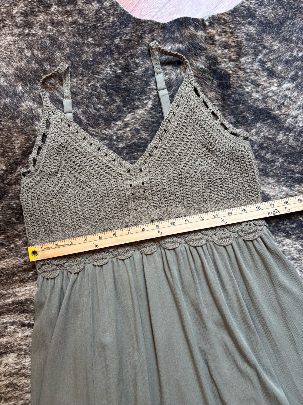 Torrid Festi Dress Size 00, Hunter Green, Crochet Top, Fits like size XL - Picture 7 of 8